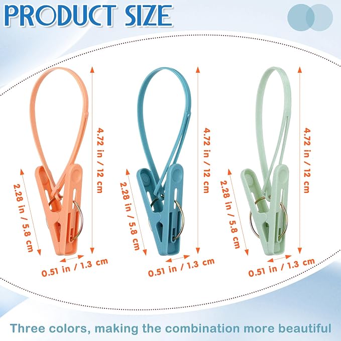 VICASKY 12pcs Windproof Quilt Clips - Image 2