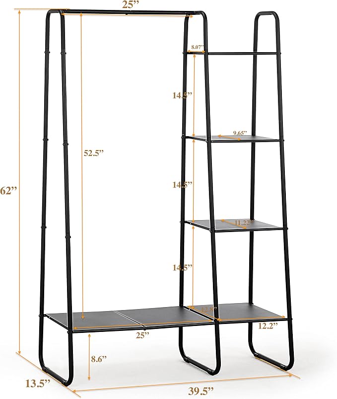 SunnyPoint Open Closet Garment Rack - Image 5