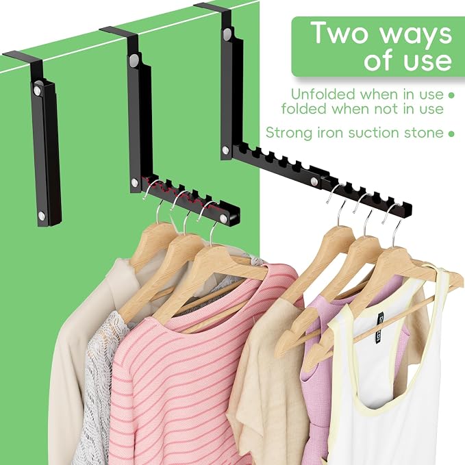 Over the Door Hooks, Extended Over the Door Clothes Hanger - Image 3