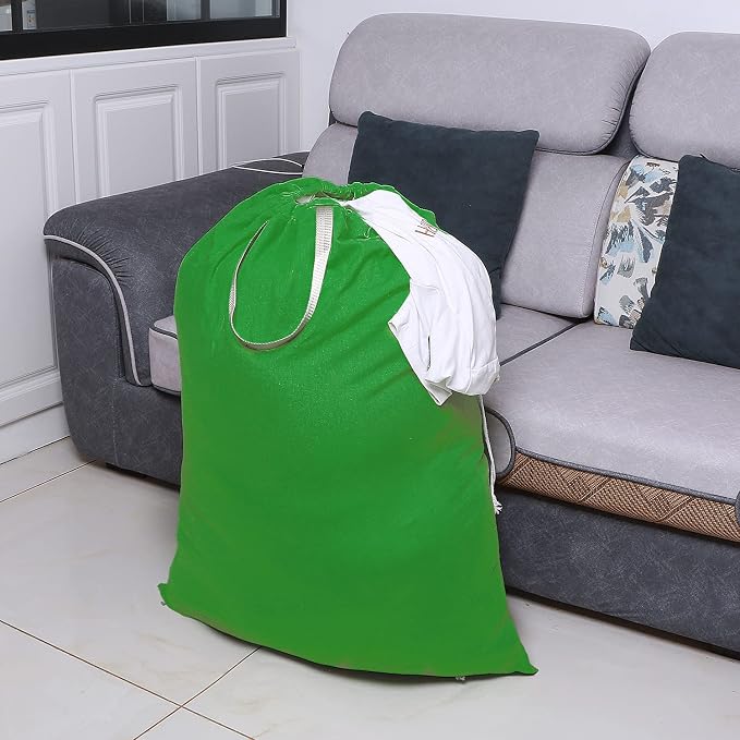 Heavy Duty Laundry Bag with Drawstring and Handle, Extra Large Travel Dirty - Image 7
