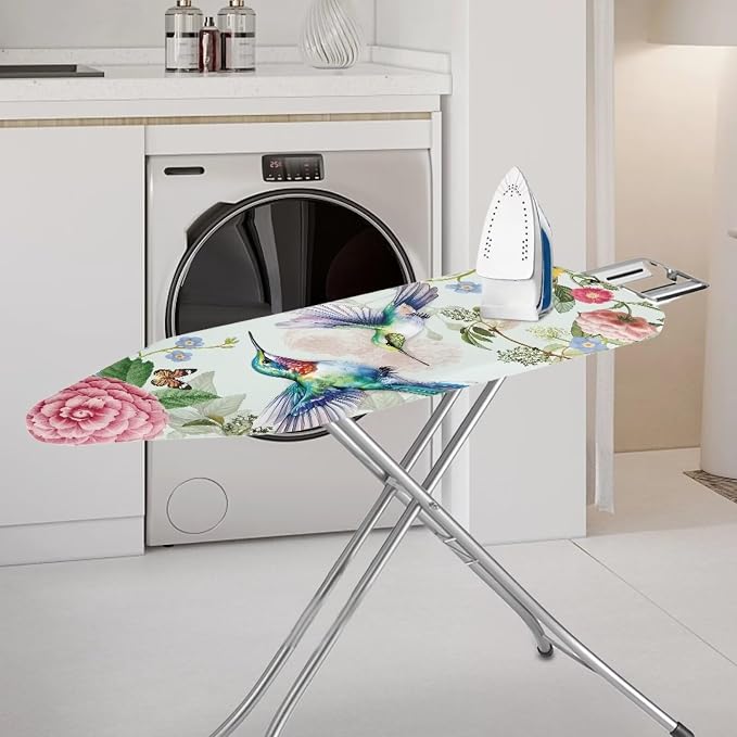 Floral Hummingbird Ironing Board Covers Standard Stylish Washable Ironing Board - Image 2