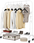 SUOERNUO Garment Rack with Wheels Clothing Rack by SUOERNUO