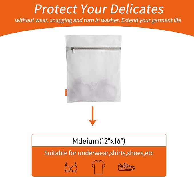 Polecasa 3Pcs 12 x 16 Inches Extra Durable Fine Mesh Laundry Bags - Image 2