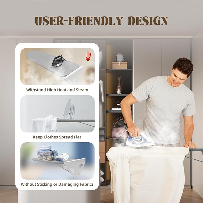 Compact Wall Mounted Ironing Board - Image 2