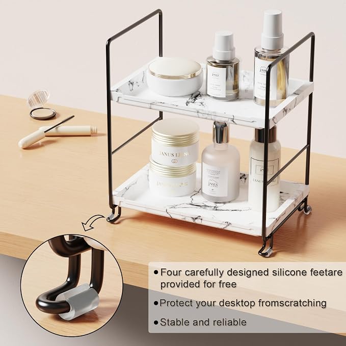 Kitchen Organizer, Small Spice Rack, Bathroom Organizer, Countertop Makeup - Image 4