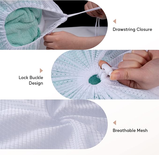 Meowoo Large Mesh Laundry Bag, 24×36inch Heavy Duty Mesh Laundry Bags - Image 4