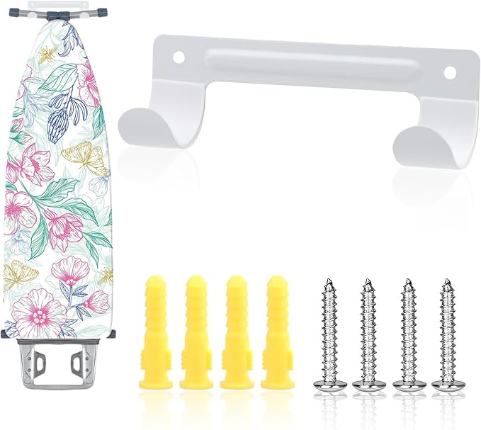 Ironing Board Holder, Wall Mount Stainless Steel Ironing Board Hanger by Unknown