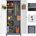 GREATMEET 72'' Metal Utility Storage Cabinet by GREATMEET