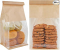 Ocmoiy 100Pcs Bakery Bags with Window, Resealable Tin Tie Tab Lock Bread by Ocmoiy