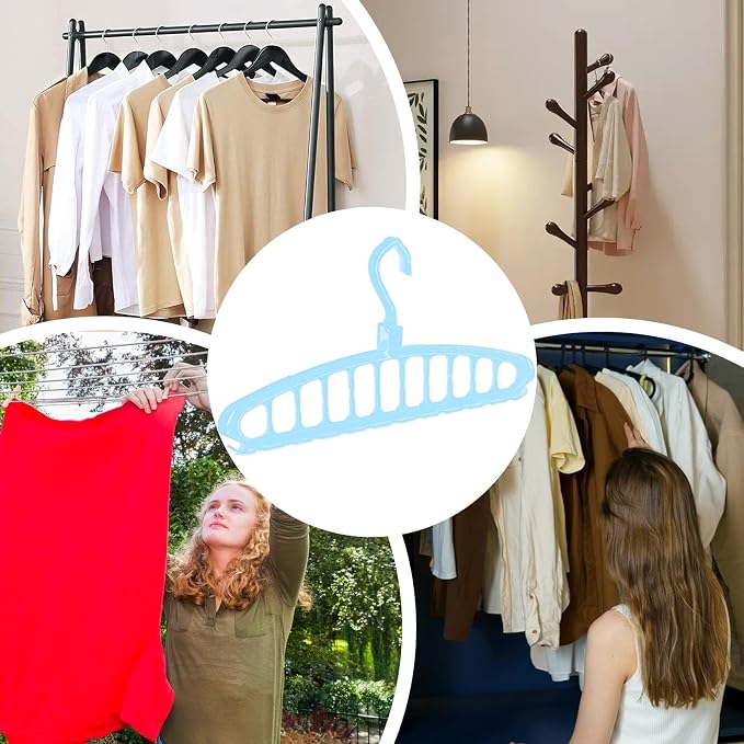 Closet Organizer Hangers – Space Saving Bar, Garment Holder | Multi-Hole - Image 4