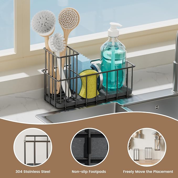Kitchen Sink Countertop Sponge Holder - Image 8