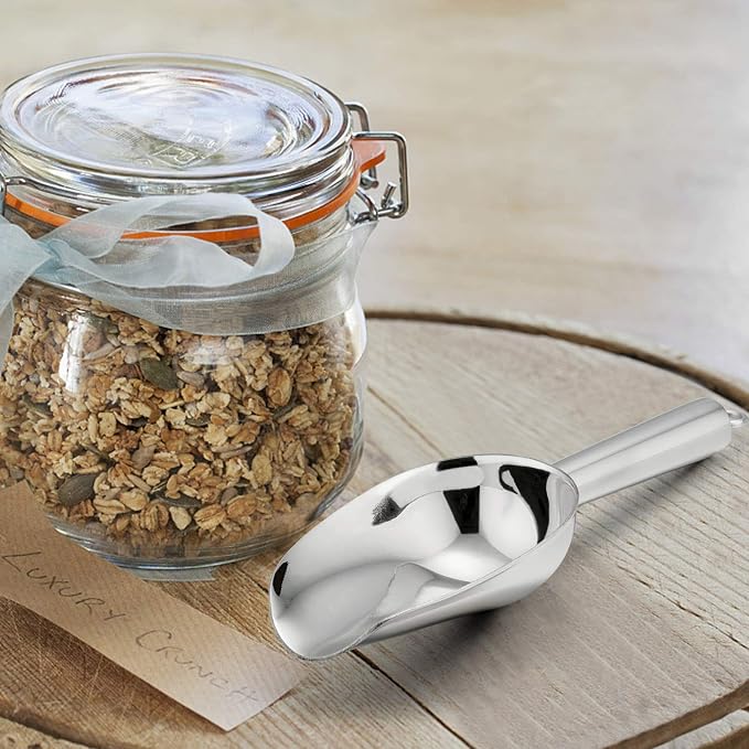 Mini Scoop Set of 8, E-far 3 Ounce Stainless Steel Scoops - Image 7