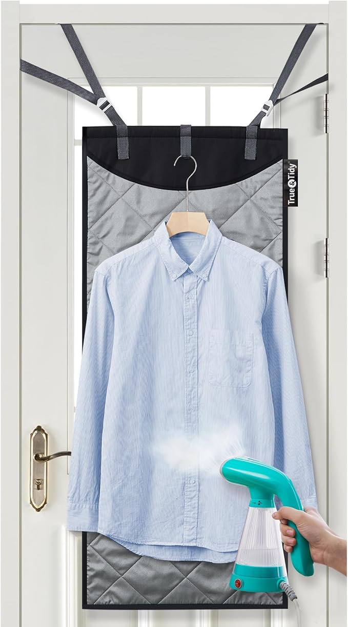 True & Tidy XL Over The Door Protective Clothes Steamer Pad, Ironing and Press by TrueTidy