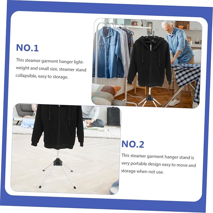 Steamer for Clothes Set Hanger Folding Rack Compact Garment Steamer Hanger/6268 - Image 3