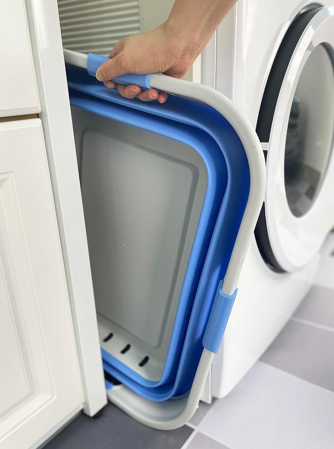 SAMMART Set of 2 Collapsible Plastic Laundry Basket - Image 5