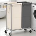 Heybly Laundry Basket, 2 x 18.5 Gal Laundry Separator Hamper by HEYBLY