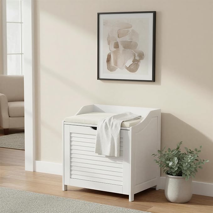 Household Essentials Single Load Hamper Cabinet Seat - Image 11