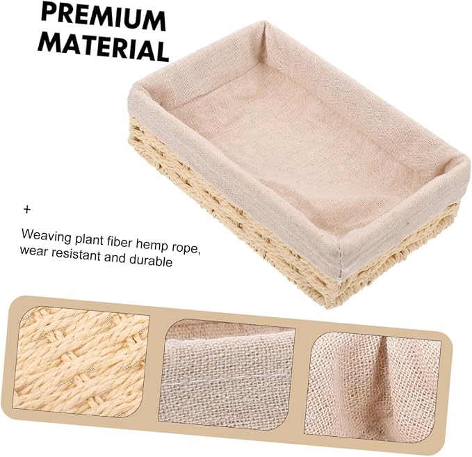 Hand-woven Storage Boxes Compartmentalized Glove Box - Image 3