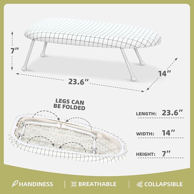 24x14in Tabletop Mini Ironing Board - Image 2