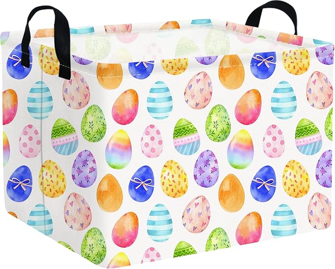 Rectangular Cute Easter basket, Easter basket empty, Storage Basket by FXOCSHE