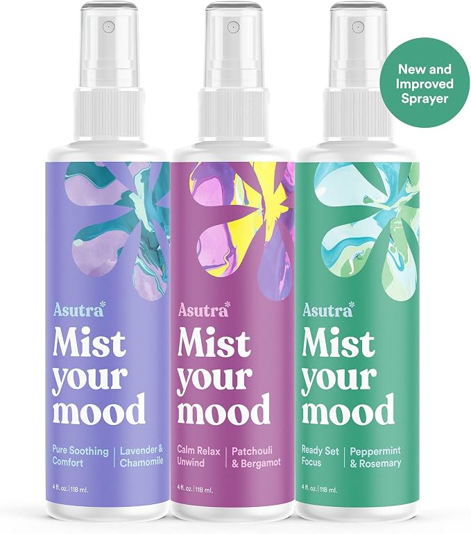 ASUTRA Multi-Use Essential Oil Aromatherapy Spray, 4 fl oz Each – Mist - Image 2