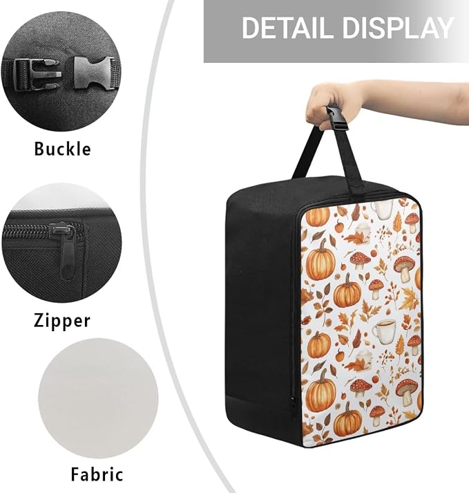 Maple Leaves Pumpkin Travel Steam Iron Storage Bag - Image 5