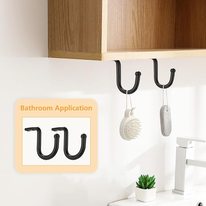 Closet Rod Bracket 4 Pcs Closet Rod Center Supports Hanger - Image 6