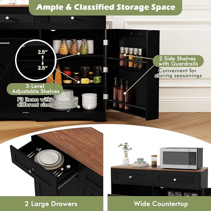 LOKO Tilt Out Trash Can Cabinet, Kitchen Island - Image 5