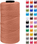 Braided Macrame Cord 1.5mm x 218yards Polypropylene Rope Polyester Rope Yarn by LEREATI