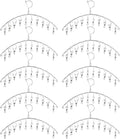 Suwimut 10 Pack Laundry Drying Rack Clothes Hanger by Suwimut
