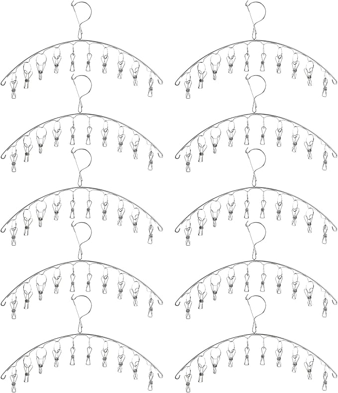 Suwimut 10 Pack Laundry Drying Rack Clothes Hanger by Suwimut