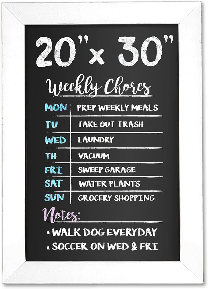 Ilyapa Rustic Wooden Magnetic Kitchen Chalkboard Sign by Ilyapa