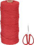 MECCANIXITY Braided Macrame Cord, 3mm x 109 Yards Natural Cotton Rope Macrame by MECCANIXITY