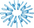 30 Pcs 2 Inch Blue Chip Clips, PVC Coating High Elasticity Strength Clothes Pins by Yansanido