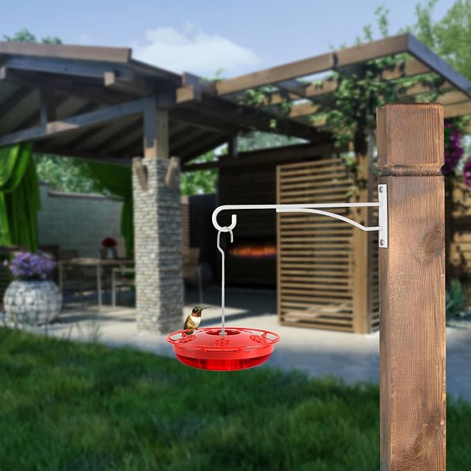 8" White Plant Hangers 6 Pack, Hanging Plant Bracket - Image 5