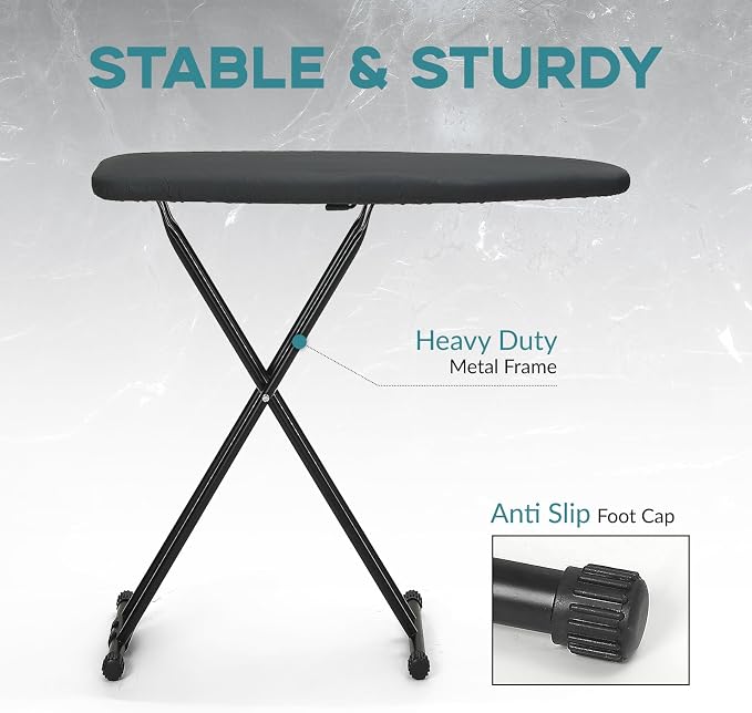 Ironing Board 48x15, Wide Heavy Duty Full Size Ironing Board, Sturdy Iron Table - Image 4
