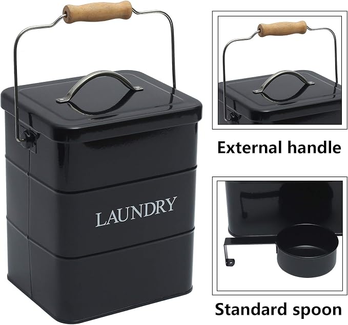 Laundry Powder Bin, Washing Powder Storage Tin - Image 2