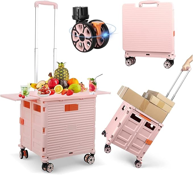 FELICON SELORSS Folding Utility Cart Portable Rolling Crate Handcart by FELICON