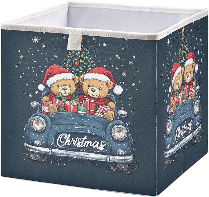 senya Large Storage Bins Two Bears and Car Collapsible Foldable Storage Cubes by senya