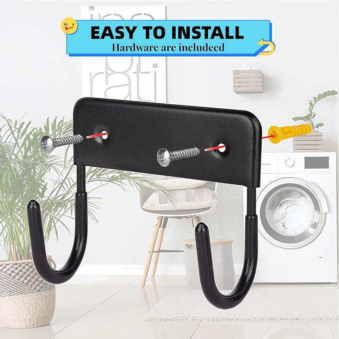 BiJun Ironing Board Hanger Wall Mount, Ironing Board Hanger - Image 6