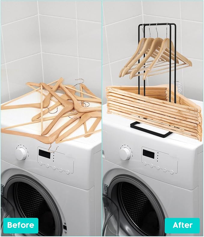 2 Pack Hanger Storage Stacker Stand, Organizer - Image 2