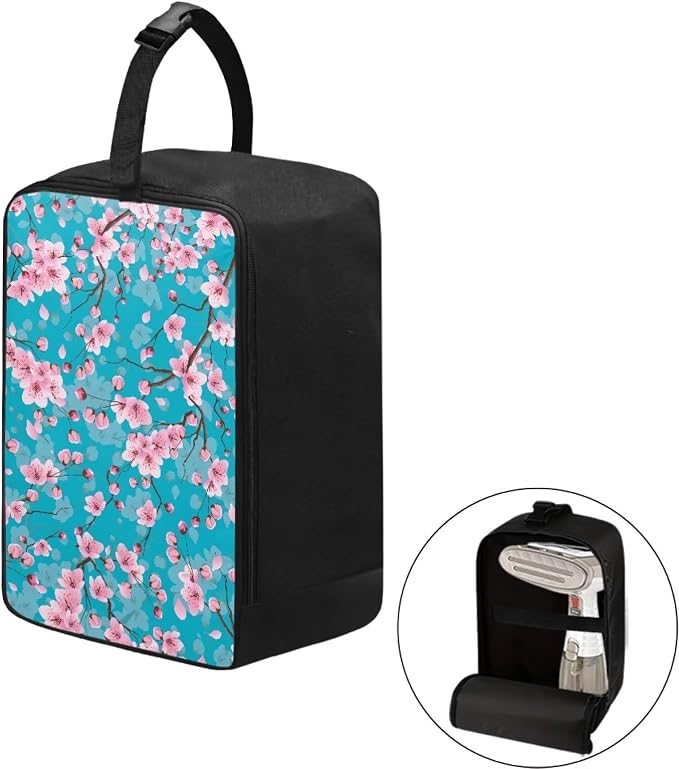 Universal Steamer Case Cherry Blossom Zippered Protective Pouch - Image 2