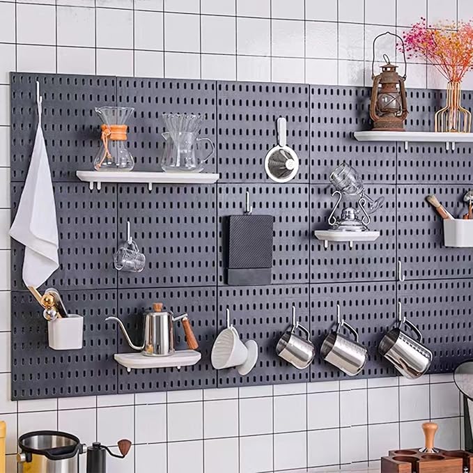 Chris.W 8Pack Pegboard Hooks Kit Peg Hooks Assortment, Keys Jewelry Utensils - Image 3