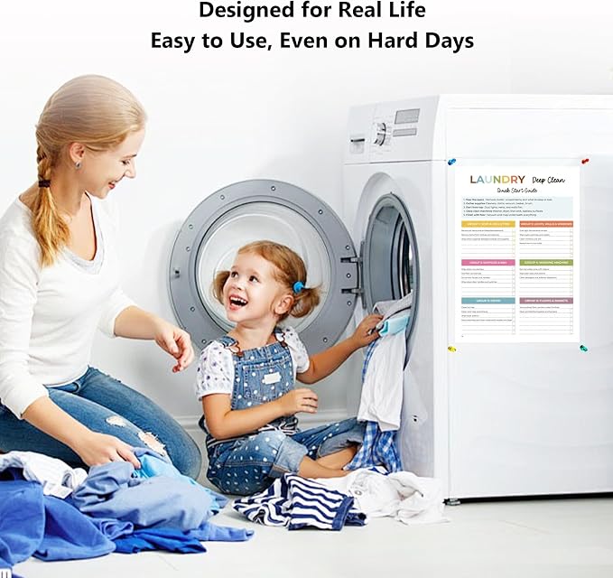 ADHD Cleaning Planner for Adults Women – Reusable Laminated Deep Clean - Image 7