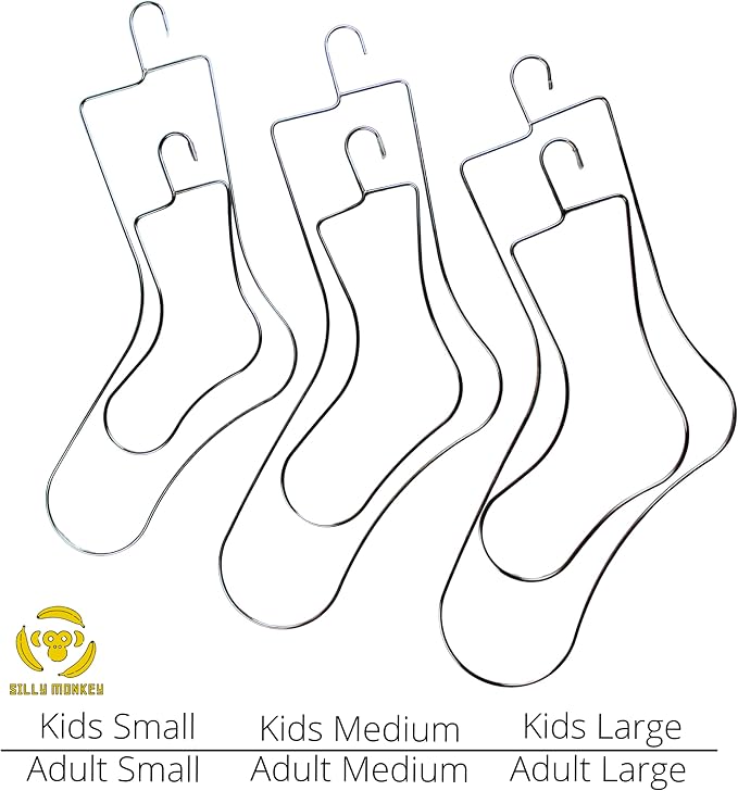 SILLY MONKEY Junior Kids Size Sock Blockers and Laundry Drying Hanger Rack - Image 6