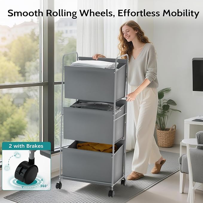 125L Vertical Laundry Hamper - Image 7