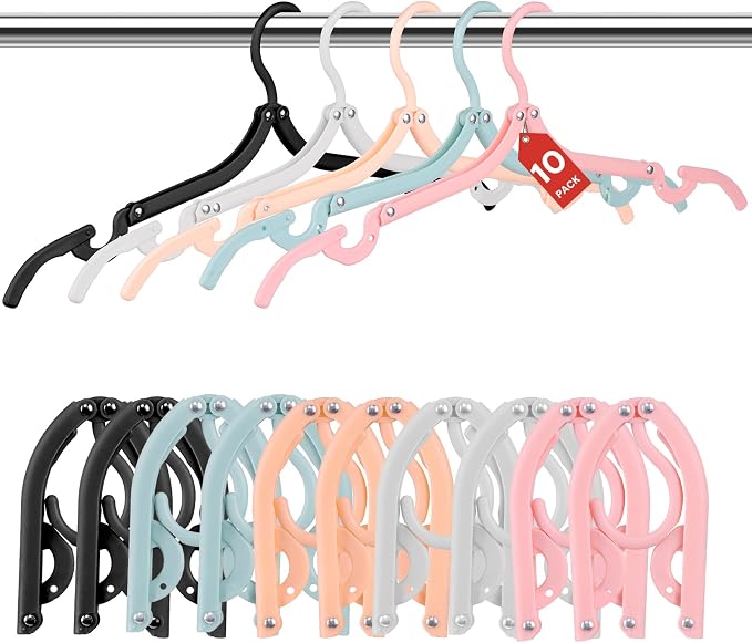 10 Pack Foldable Travel Hangers by Unknown