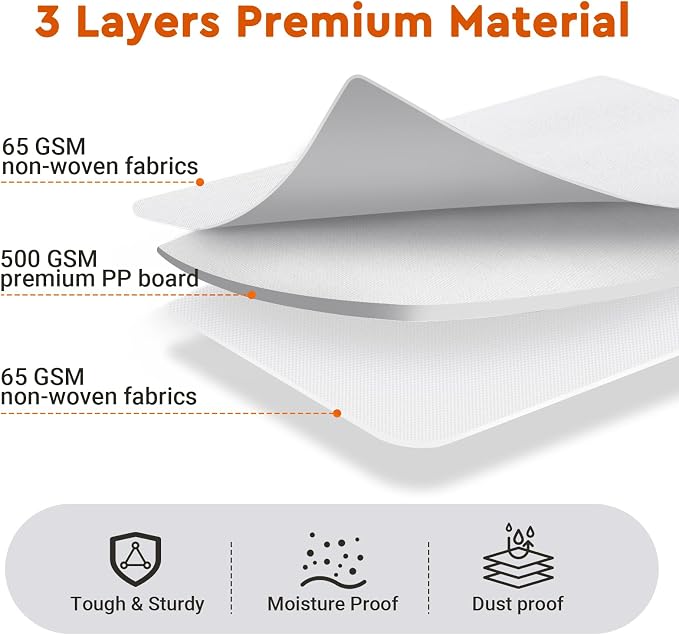 2 Pack Bed Sheet Closet Organizers and Storage, Sturdy Foldable Storage - Image 3