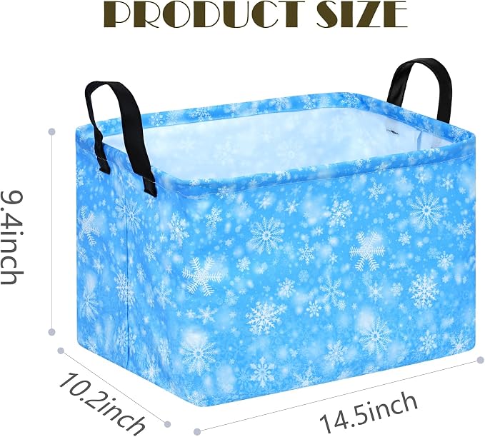 Snow Storage Basket, Kids Storage Bins Closet Organizer Cube Collapsible - Image 7