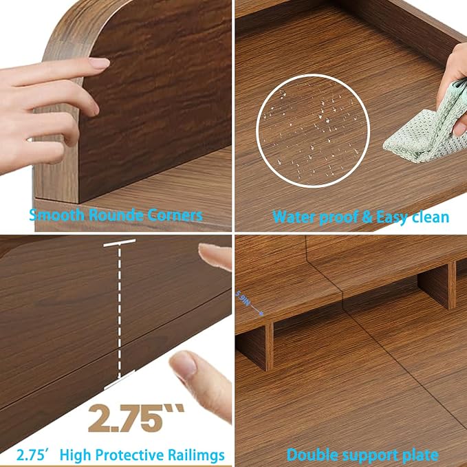 Washer Dryer Countertop Shelf, Double-Layer MDF Topper - Image 4